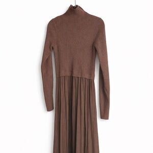 Anthropologie The Thea Long-Sleeve Twofer Maxi Dress